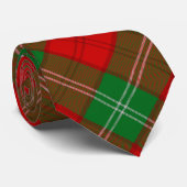 Clan Lennox Crest over Tartan Stropdas (Opgerold)