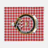 Clan Lennox Dress (Lennox Kincaid) Tartan Pset Fleece Deken (Voorkant (Horizontaal))