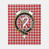 Clan Lennox Dress Tartan Pset Fleece Deken (Voorkant)