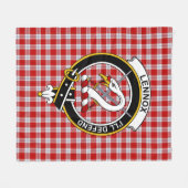 Clan Lennox Dress Tartan Pset Fleece Deken (Voorkant (Horizontaal))