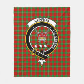 Clan Lennox (Lennox Kincaid) Tartan Pset Fleece Deken (Voorkant)