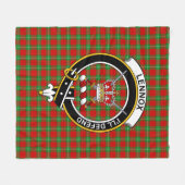 Clan Lennox (Lennox Kincaid) Tartan Pset Fleece Deken (Voorkant (Horizontaal))