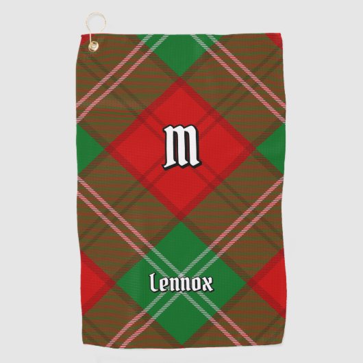 Clan Lennox Tartan Golfhanddoek (Voorkant)