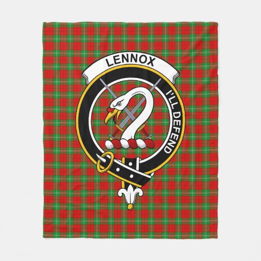 Clan Lennox Tartan Pset Fleece Deken (Voorkant)