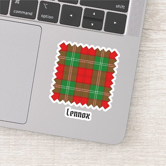 Clan Lennox Tartan Sticker (Detail)
