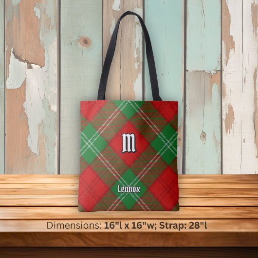 Clan Lennox Tartan Tote Bag
