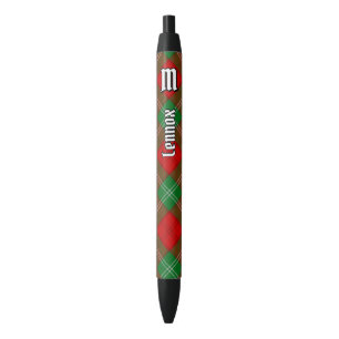 Clan Lennox Tartan Zwarte Inkt Pen