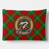 Clan Lennox Wapen over Tartan Etui (Voorkant)