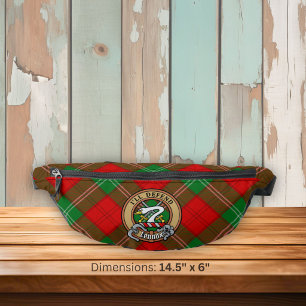 Clan Lennox Wapen over Tartan Heuptasje