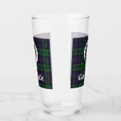 Clan Leslie Crest Badge en Tartan Glas (Links)