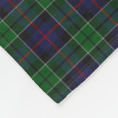 Clan Leslie Crest Badge & Tartan Fleece Deken (Hoek)