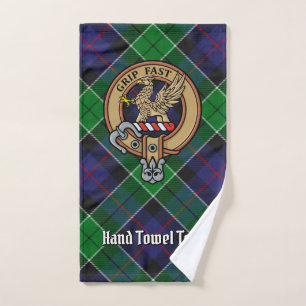 Clan Leslie Crest over de jacht op Tartan Bad Handdoek