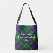Clan Leslie Crest over de jacht op Tartan Crossbody Tas (Achterkant)