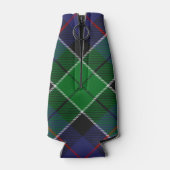 Clan Leslie Crest over de jacht op Tartan Flesjeskoeler (Achterkant)