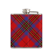 Clan Leslie Crest over Red Tartan Heupfles (Achterkant)
