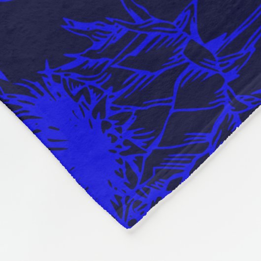 Clan Leslie Crest & Tartan Knot Fleece Deken (Hoek)