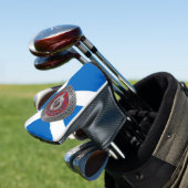 Clan Leslie Crest & Tartan Knot Golfheadcover (Insitu)