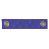 Clan Leslie Crest & Tartan Knot Korte Tafelloper (Horizontaal)