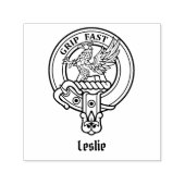 Clan Leslie Crest Zelfinktende Stempel (Design)