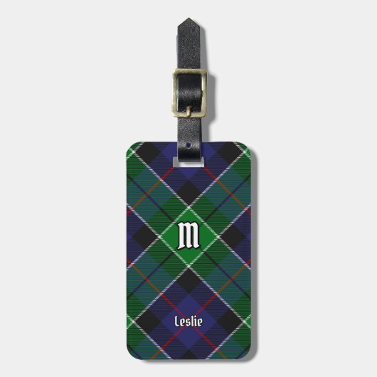 Clan Leslie Hunting Tartan Bagagelabel (Voorkant verticaal)
