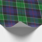 Clan Leslie Hunting Tartan Cadeaupapier (Hoek)