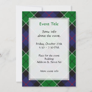 Clan Leslie Hunting Tartan Kaart