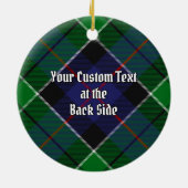 Clan Leslie Hunting Tartan Keramisch Ornament (Achterkant)