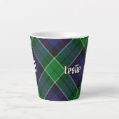Clan Leslie Hunting Tartan Latte Mok (Voorkant)