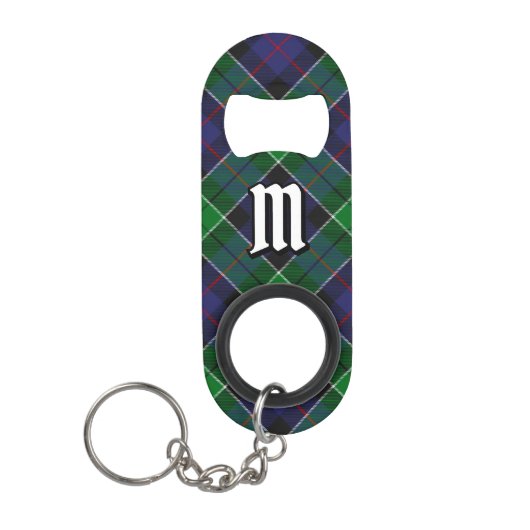 Clan Leslie Hunting Tartan Mini Flessenopener (Voorkant)