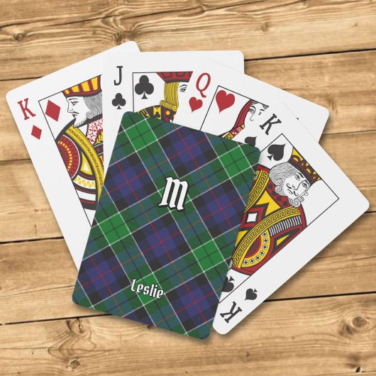 Clan Leslie Hunting Tartan Pokerkaarten