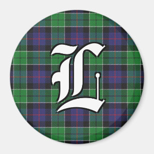 Clan Leslie Hunting Tartan Pset Accents Magneet