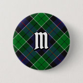 Clan Leslie Hunting Tartan Ronde Button 5,7 Cm (Voorkant)