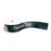 Clan Leslie Hunting Tartan Satijnen Lint (Spoel)