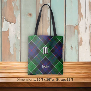 Clan Leslie Jacht Tartan Tote Bag