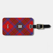 Clan Leslie Red Tartan Bagagelabel