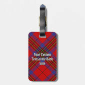 Clan Leslie Red Tartan Bagagelabel