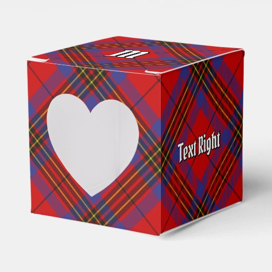 Clan Leslie Red Tartan Bedankdoosjes (Voorkant Zijde)