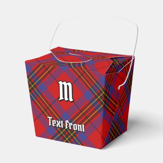 Clan Leslie Red Tartan Bedankdoosjes (Voorkant Zijde)