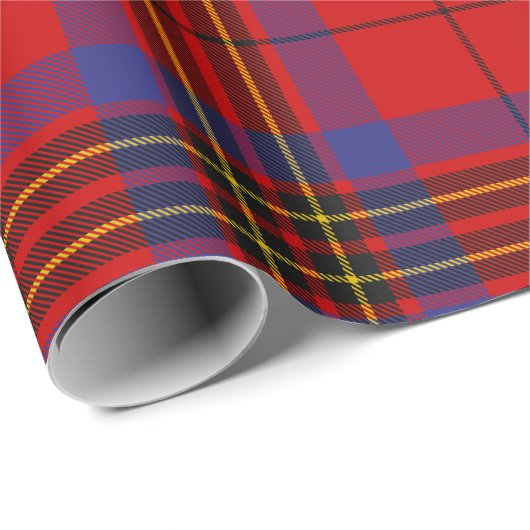 Clan Leslie Red Tartan Cadeaupapier (Rol Hoek)