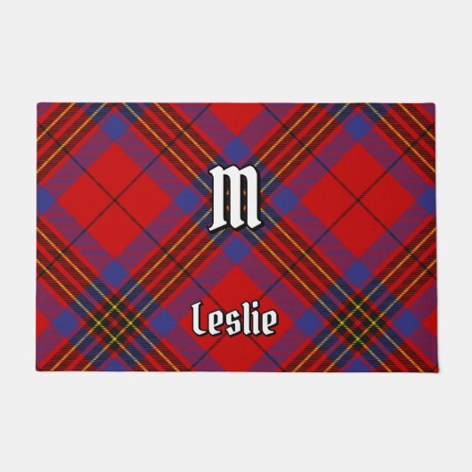Clan Leslie Red Tartan Deurmat (Voorkant)