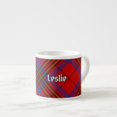 Clan Leslie Red Tartan Espresso Kop (Voorkant rechts)