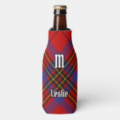 Clan Leslie Red Tartan Flesjeskoeler (Fles Voorkant)