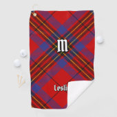 Clan Leslie Red Tartan Golfhanddoek (Insitu)