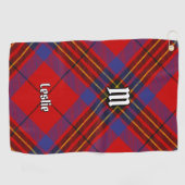 Clan Leslie Red Tartan Golfhanddoek (Horizontaal)