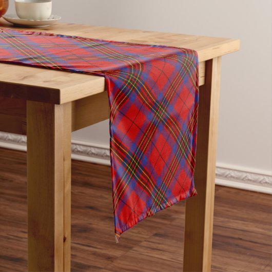 Clan Leslie Red Tartan Lange Tafelloper (Voorbeeld)