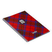 Clan Leslie Red Tartan Notitieboek (Rechterzijde)