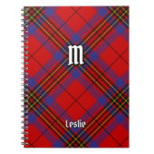 Clan Leslie Red Tartan Notitieboek (Voorkant)