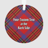 Clan Leslie Red Tartan Ornament (achterkant)