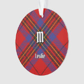Clan Leslie Red Tartan Ornament (voorkant)