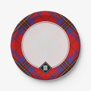 Clan Leslie Red Tartan Papieren Bordje